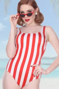 Americana Striped Tank (Red/White) By>Bettie Page Outlet