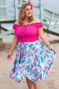 Cha Cha Skirt (Flamingo) By>Bettie Page Best