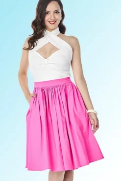 Ellie Skirt (Hot Pink) By>Bettie Page Clearance