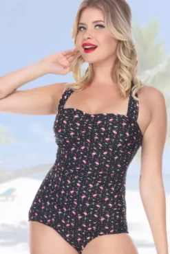 Firebird W/ Front Sarong By>Bettie Page