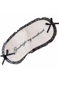 Good Night My Sweetheart Ivory And Black Eye Mask>Bettie Page Best