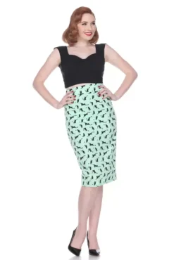 High Time Skirt (Kitty Kat) By>Bettie Page New