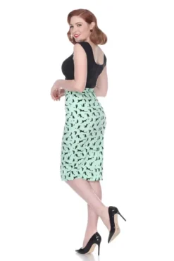 High Time Skirt (Kitty Kat) By>Bettie Page New