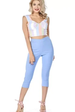 Hot Time Capris (Chambray)>Bettie Page Online