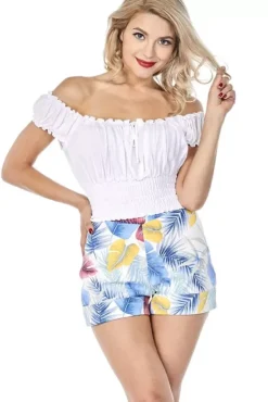Hot Time Shorts (Leaves)>Bettie Page Outlet