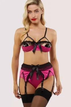 Inga Pink Ruffle Balconette Bra><noscript><img width=