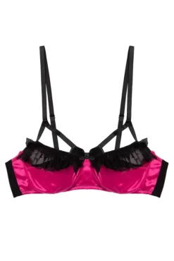 Inga Pink Ruffle Balconette Bra><noscript><img width=