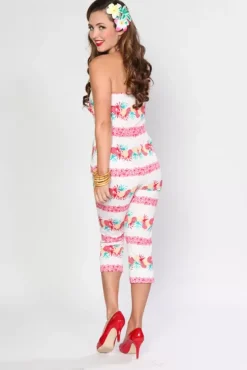Jive Jumper Jumpsuit (Pineapple) By>Bettie Page Sale