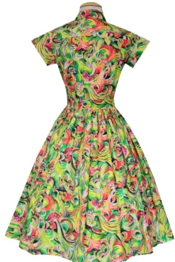 Kelly Dress (Proud Peacock)>Bettie Page Clearance
