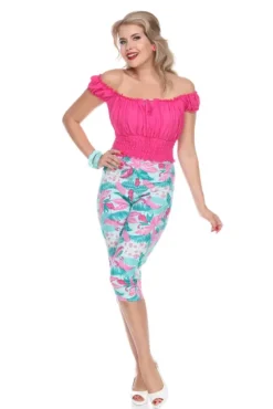 La Fiesta Top (Fuchsia) By>Bettie Page New