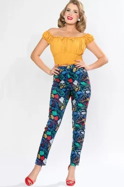 La Fiesta Top (Mustard) By>Bettie Page Clearance