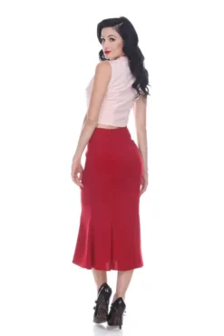 Mermaid Skirt (Ruby) By>Bettie Page