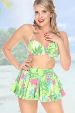 Miami Hot Fit & Flare Bandeau W/ Skirt>Bettie Page Clearance