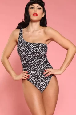 Mosaic 1-Piece One Shoulder>Bettie Page Discount