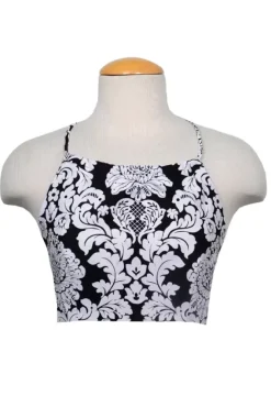 Rita Top Black Damask>Bettie Page Online
