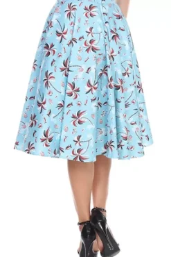 Swing Skirt (Palm Trees)>Bettie Page Discount