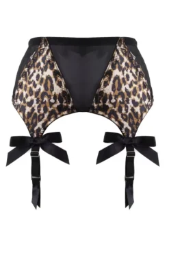 Z Stitch 4 Strap Suspender Belt (Leopard) By><noscript><img width=